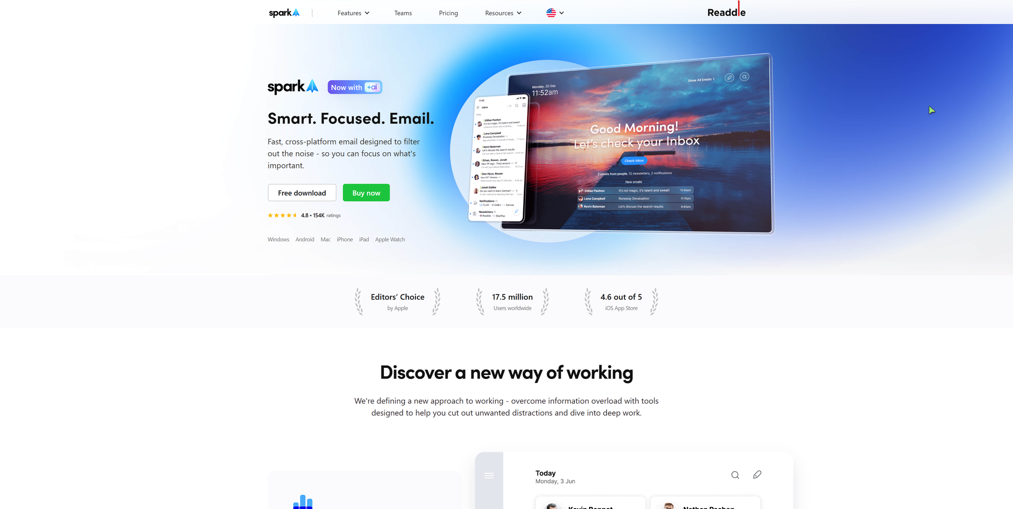 Spark Mail：智能、专注的电子邮件体验